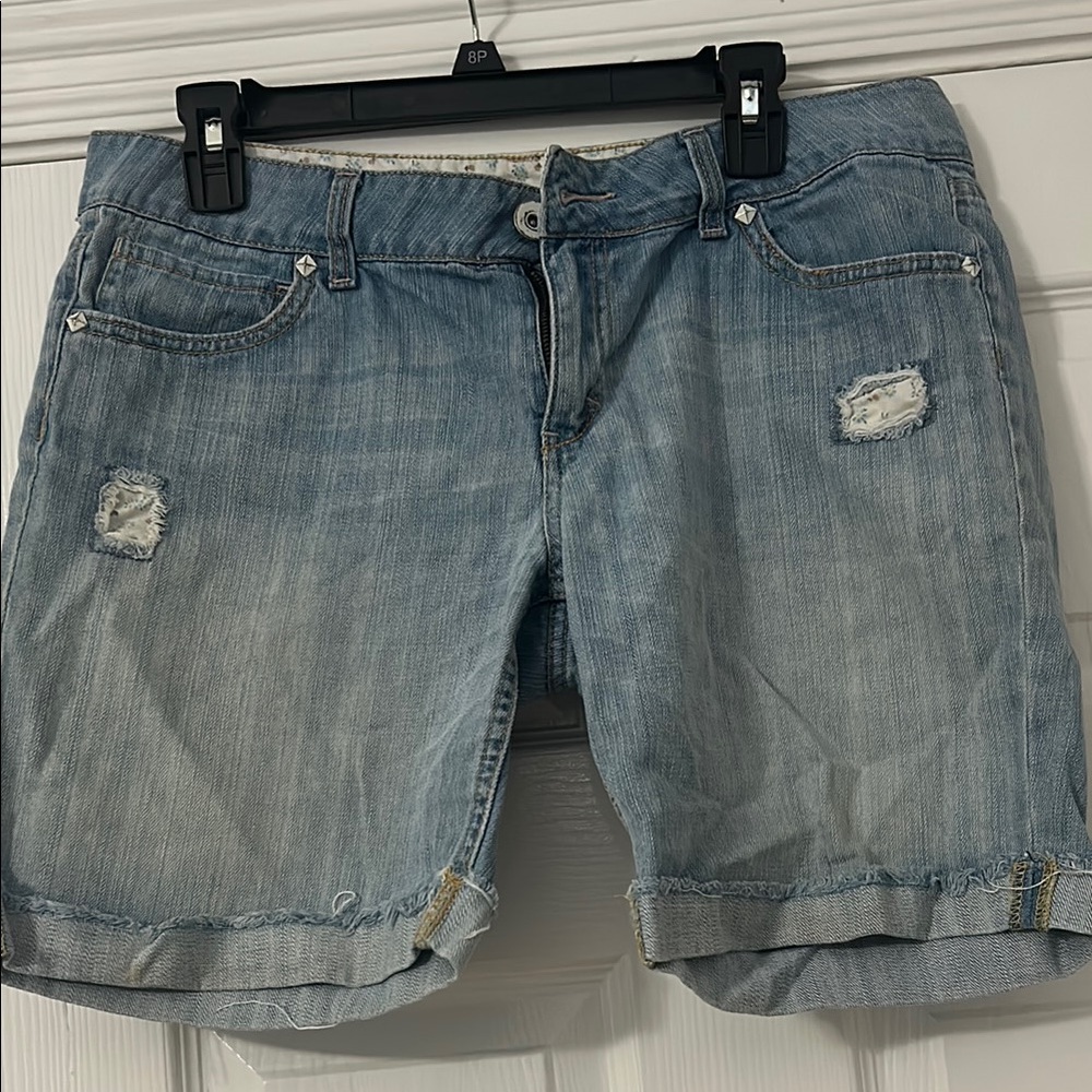 No Boundaries Light Blue Denim Shorts